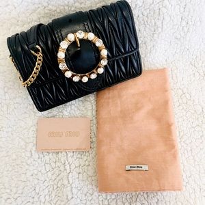 Miu Miu matelassé crossbody bag